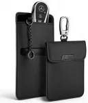 KLATKA FARADAYA TECH-PROTECT KLR400 POUCH KEYLESS RFID SIGNAL BLOCKER CASE BLACK/BLACK