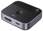 Ugreen 65878 doko stotelė DisplayPort & USB-C į USB-C | pilka