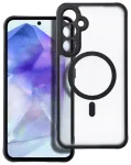 Full Matte Mag telefono dėklas su MagSafe palaikymu Samsung Galaxy A55 5G (A556) juodas