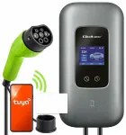 Qoltec EV Įkrovimo Stotelė Type2 | 3 fazių | 22kW | 32A | Wi-Fi | LCD | RFID | Smart life | TUYA | Wallbox | 5m
