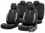 Car seat covers set OTOM LIMITED 101 BLACK/RED 3-ZIP
