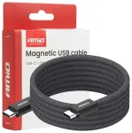 AMiO AMIO-04840 duomenų perdavimo ir įkrovimo laidas | USB-C į USB-C | 60W | 1m