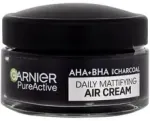 &bdquo;Pure Active AHA + BHA Charcoal Daily Mattifying Air Cream&ldquo; matuojantis kremas