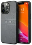 Guess GUHCP13LPSASBGR Saffiano Strap Aizsargapvalks priek&scaron; iPhone 13 Pro / 13 6,1" / pelēks