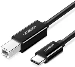 UGREEN 50446 USB kabelis USB 2.0 USB-C uz Mini-USB B 2 m 0.48 Gbit/s / melns