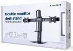 Gembird MS-D2-01 Dubultais monitoru galda statīvs ar regulējamu augstumu