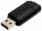 Verbatim USB-A 2.0 PinStripe Flash Drive 32GB black 49064