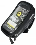 WILDMAN traveling bag for bike handlebars with zipper 1L (4 "- 7") E1 black