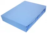 Džersio paklodė su guma 120x60 cm BLUE (2274)