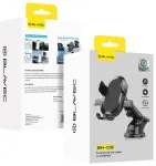 Blavec BH-08 automatinis automobilinis telefono laikiklis su prisiurbtuku juodas
