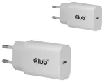 Club3D Lifestyle USB-C 30W įkroviklis, 2 vnt. White retail