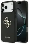 Etui Guess Grained Big 4G & Classic Logo  do iPhone 17 Pro Max czarny
