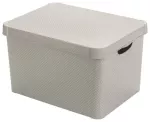 Dėžutė su dangteliu ir rankena Deco Stockholm L 39,5x29,5x23,5cm Dots