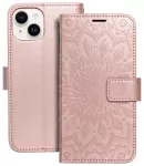 MEZZO mandala knyginio tipo telefono dėklas iPhone 14 rožinis