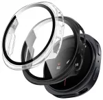 Tech-Protect Defense i&scaron;maniojo laikrodžio dėklas Samsung Galaxy Watch 8/9 44 mm 2 vnt. | juodas/skaidrus