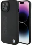 BMW Leather Hot Stamp Case Aizmugurējais Ādas Apvalks Priek&scaron; Apple iPhone 15 Plus