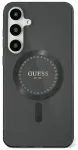 Etui Guess Rhinestones Printed Classic    Logo MagSafe Samsung Galaxy S25 czarny