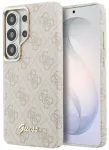 Guess 4G Script MagSafe Case Aizsargapvalks priek&scaron; Samsung Galaxy S26 Ultra / rozā