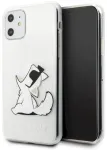 Karl Lagerfeld KLHCN61CFNRC Choupette Fun Aizsargapvalks priek&scaron; iPhone 11 6,1"/XR / caurspīdīgs