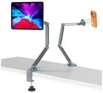 Magnetic holder for phone and tablet 4smarts Mount ErgoPro Desk Clamp - grey