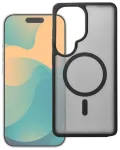 Case for Samsung S26 Ultra Forcell F-Protect Smoke Hybrid Premium Lite compatible with MagSafe black