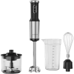 AENO HB4B Hand Blender Set, 1200W, Tiger Teeth Cutter, Whisk, Black