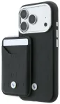 Bundle Case + wallet BMW Quilted Pattern Metal Logo for iPhone 18 Pro / 17 Pro black