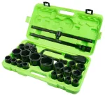 26 VNT. 3/4&Prime; IR 1&Prime; 6 KAMPŲ STANDARTINIŲ SMŪGINIŲ GALVUČIŲ RINKINYS DS1148