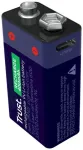 Trust 25745 Uzlādējama 9V baterija USB-C 400mAh / zila