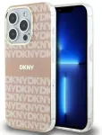 DKNY DKHMP14XHRHSEP iPhone 14 Pro Max 6.7" rožinis|pink kietas dėklas IML Mono & Stripe MagSafe