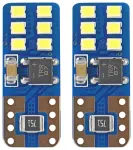 LED CANBUS 12SMD UltraBright 2016 T10e (W5W) White 12V/24V
