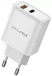 AWEI PD81-EU tinklo įkroviklis | 22.5W | GaN | baltas