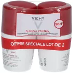 Vichy Clinical Control rutulinis dezodorantas antiperspirantas 96 val. 2x50 ml