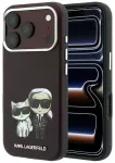 Karl Lagerfeld Smooth Karl&Choupette Bodies Sketch telefono dėklas su MagSafe palaikymu iPhone 18 Pro | iPhone 17 Pro raudonas