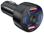 Wozinsky WLS-04 car charger | 60W | USB-C, USB-A | black
