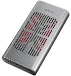 EEM2-20GD USB-C 20Gbps Dual M.2 NVMe SSD CLONE MASTER Enclosure. External USB-C 20Gbps metal box for two M.2 NVMe SSD disks with cloning functionality.