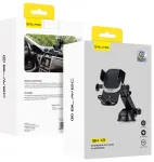 Blavec BH-12 automatinis automobilinis telefono laikiklis su prisiurbtuku juodas