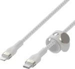 Belkin Pro Flex Lightning/ USB-C kabelis iki 15W MFi sertifikuotas CAA011BT1MWH