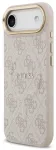 Guess PU Leather 4G Gold Frame MagSafe dėklas skirtas iPhone Air Rožinis