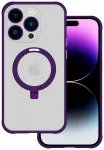 Tel Protect Magical telefono dėklas su stovu ir MagSafe palaikymu iPhone 13 Pro violetinis