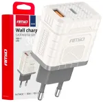 AMiO AMiO-04286 kelioninis įkroviklis | 30W | QC, GaN | USB-A, USB-C