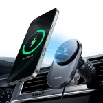 Baseus PrimeTrip VC2 Pro magnetinis automobilinis telefono laikiklis su 25W belaidžiu įkrovimu suderinamas su MagSafe juodas