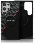 Etui AMG Double Layer Rhombs MagSafe do   Samsung Galaxy S25 Ultra czarno-czerwony