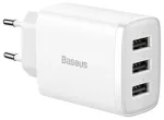 Baseus Kompaktais Lādētājs 3 x USB / 17W