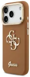 Guess PU Grained 4G Logo Stand Camera Frame Case Aizsargapvalks priek&scaron; iPhone 17 Pro / brūns