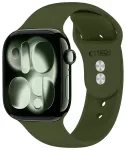 TECH-PROTECT SILICONE APPLE WATCH 8 / 9 / 10 / 11 / 12 / SE / ULTRA (44 / 45 / 46 / 49 MM) OLIVE GREEN