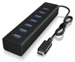 Hub 7 prievadų IcyBox USB 3.0 IB-HUB1700-C3 USB 3.0 Type-C (b) mažmeninė prekyba