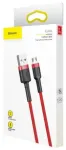Baseus Micro USB Cafule kabelis 2.4A 1m Red + Red (CAMKLF-B09)