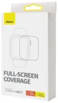 Baseus iWatch 0,2 mm NanoCrystal apsauginė plėvelė Apple Watch 7/8/9, 41mm (2 vnt.) su montavimo rinkiniu, Transparent