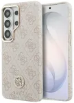 Guess 4G Rhinestone Round Logo MagSafe Aizsargapvalks priek&scaron; Samsung Galaxy S26 Ultra / rozā